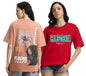 Juneberry Pure 100% Cotton Oversized Loose Baggy Fit Drop Shoulder Latest Aesthetic & Cool Graphic Prinred Half Sleeve T-Shirts