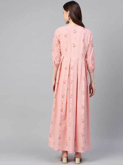 Idalia Pink Box Pleated Dress
