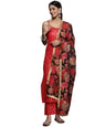 Varanga Red Strap Style Kurta with Straight Pant and Digital Printed Dupatta