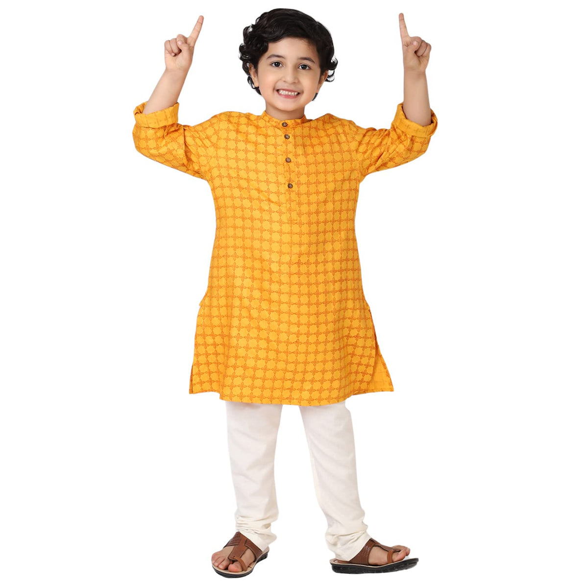 Fabindia Cotton Satna Regular Pyjama (Natural-2-3 Year-10687688)