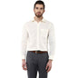 Turtle Men Cotton Linen Slim Fit Solid Formal Shirts Cream