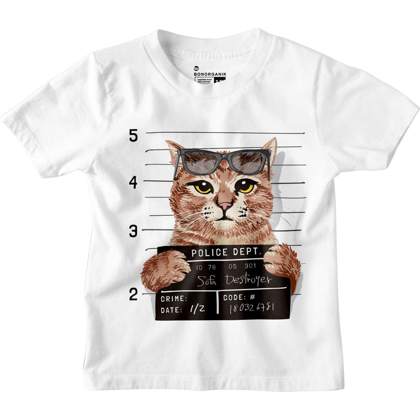 Bon Organik Boys Regular Fit T-Shirt (BON12151_White