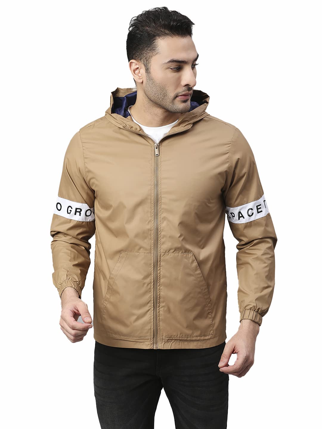 Dennis Lingo Polyester Regular Fit Full Sleeves MenS Panelled Shell Jacket With 2 Pockets - Lightweight Casual Winterwear For M
