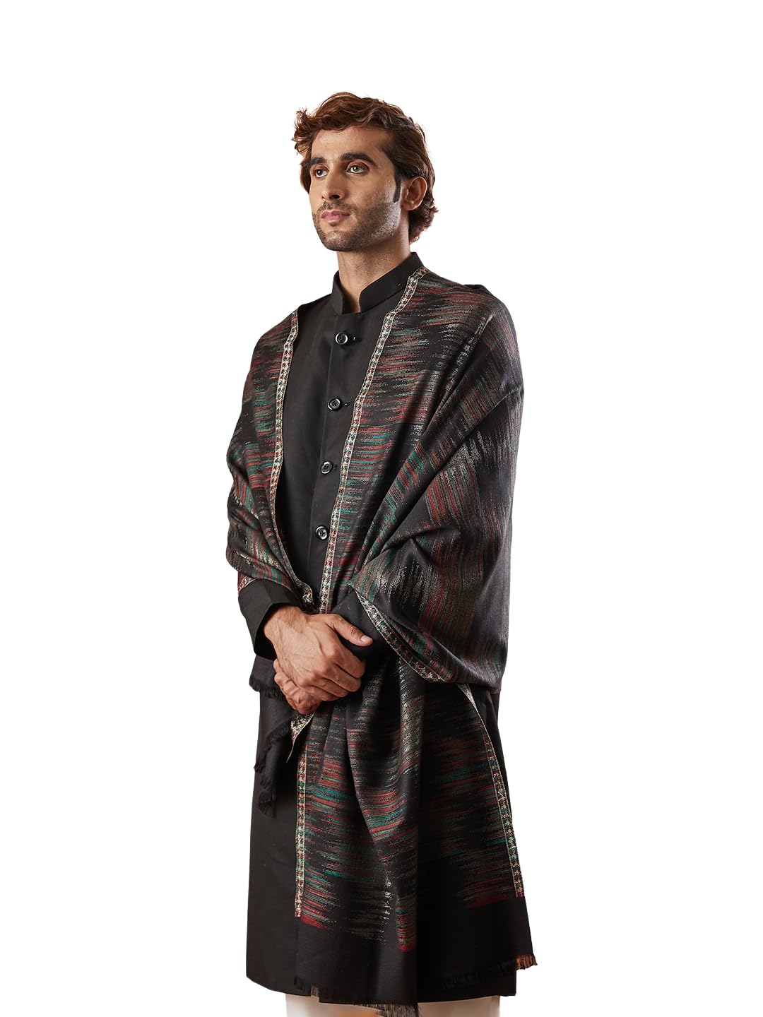 Pashmoda Men Rukhsaar Kaani Stole (Size 71x203 cm)