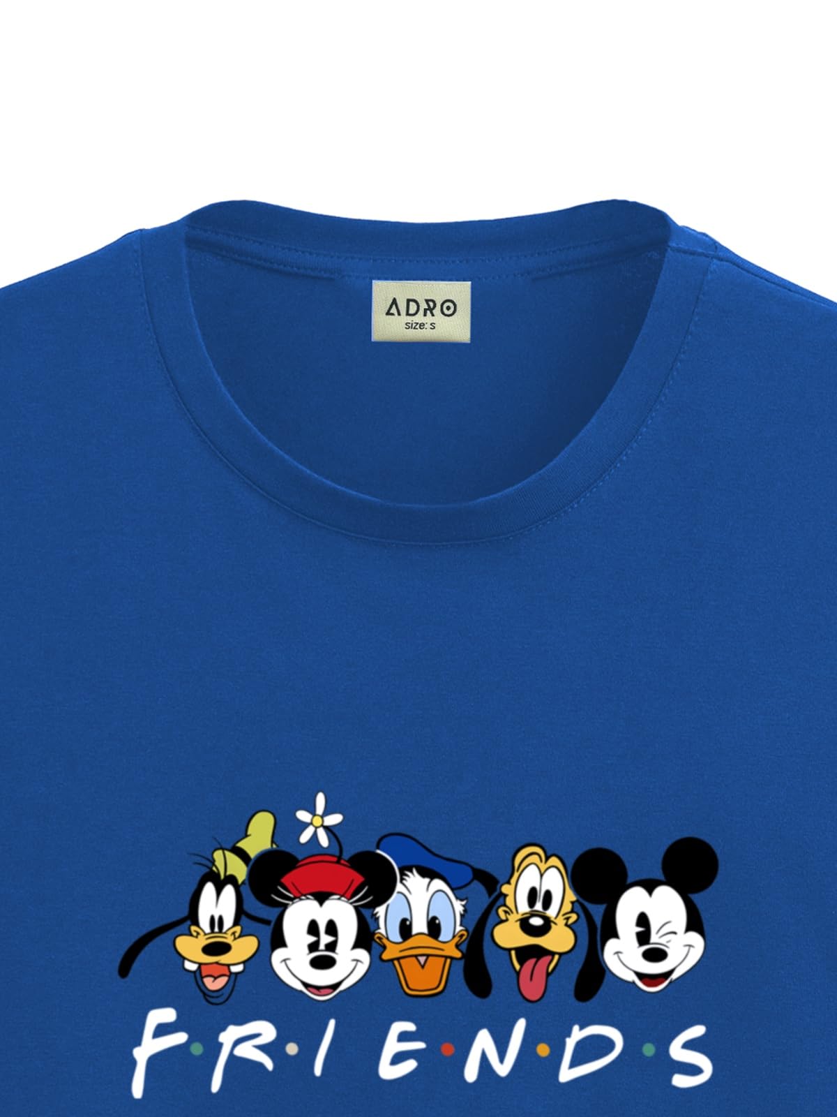 ADRO T Shirts for Boys & Girls | Friends Printed T-Shirt | Ages 3-14 | 100% Cotton Round Neck Tshirt for Boys |KRN-L2-FRIEND-RB-