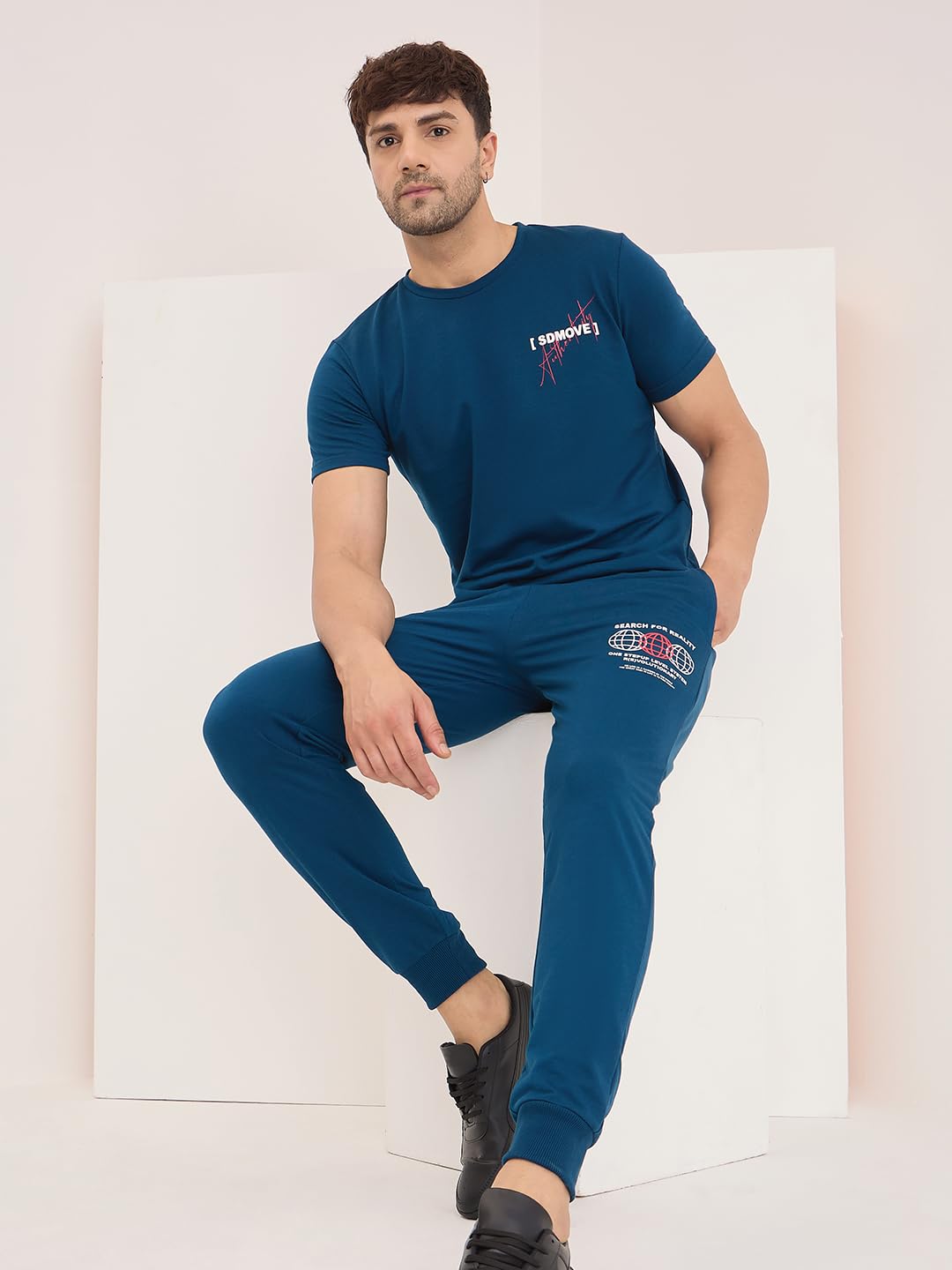 Sweet Dreams Men Solid Pyjama Set