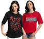 Juneberry Pure 100% Cotton Oversized Loose Baggy Fit Drop Shoulder Latest Aesthetic & Cool Graphic Prinred Half Sleeve T-Shirts