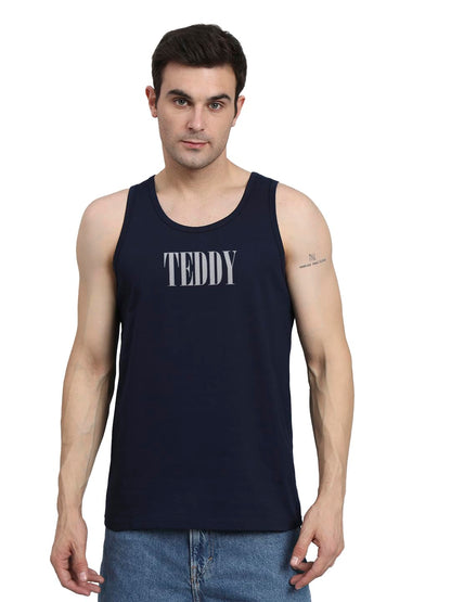 Peppyzone Mens Regular Fit Vest (TT-Teddy36FB40FB_Navy Blue