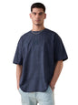 The Souled Store Avatar: Air Bender Men and Boys Short Sleeves Round Neck Blue Applique Pathed Woven Badge Casual Streetwear Cot