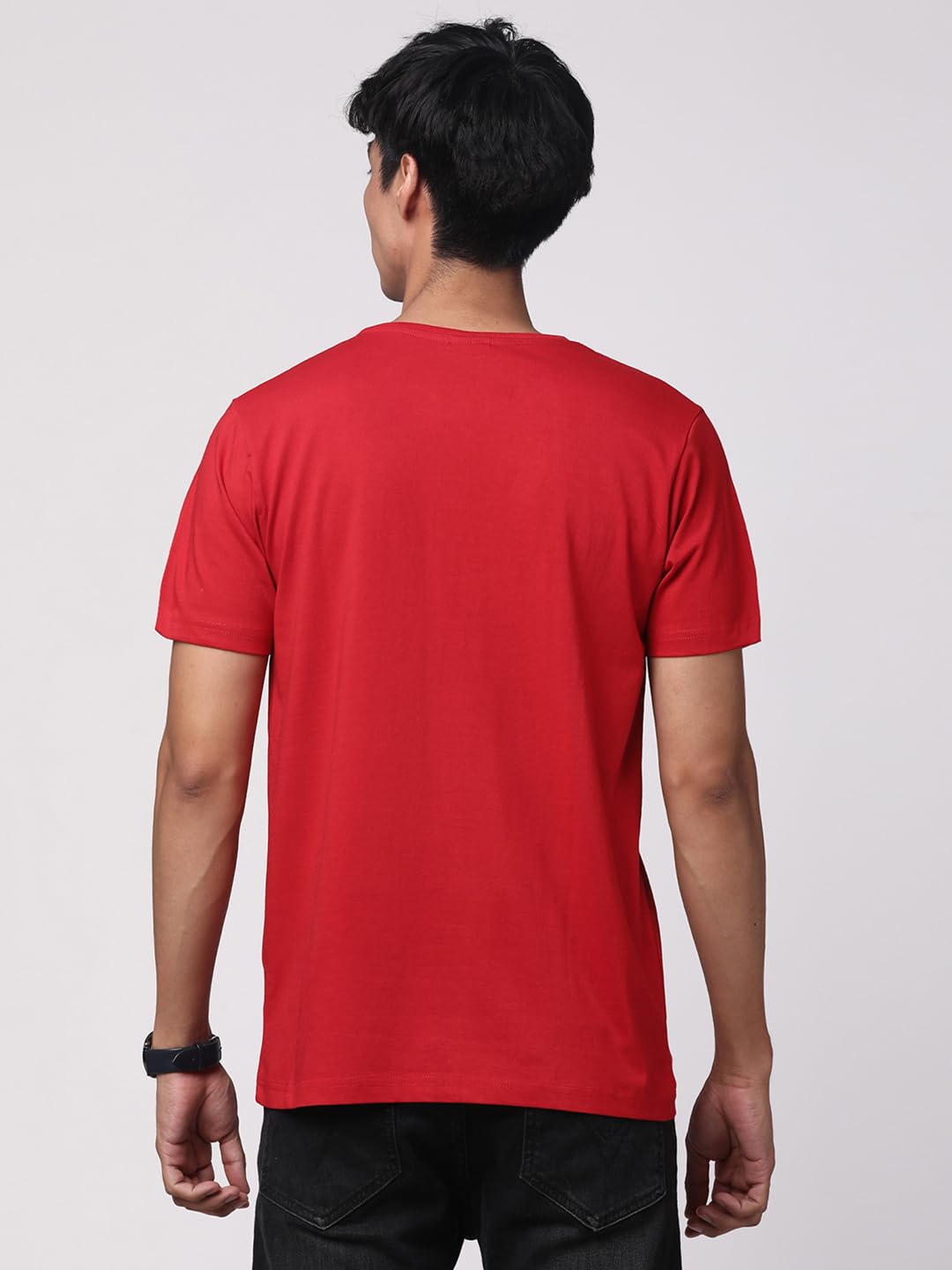 ADRO Mens Flag Printed Cotton T-Shirt_RN24-L2-FLAG-RD