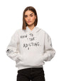 The Souled Store Originals: Adulting Women and Girls Soft Long Sleeve Zipper Front Cotton Blend Oversized Hoodies White