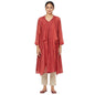 Fabindia Cotton Silk Kurta Set (Rust-M-10697988)