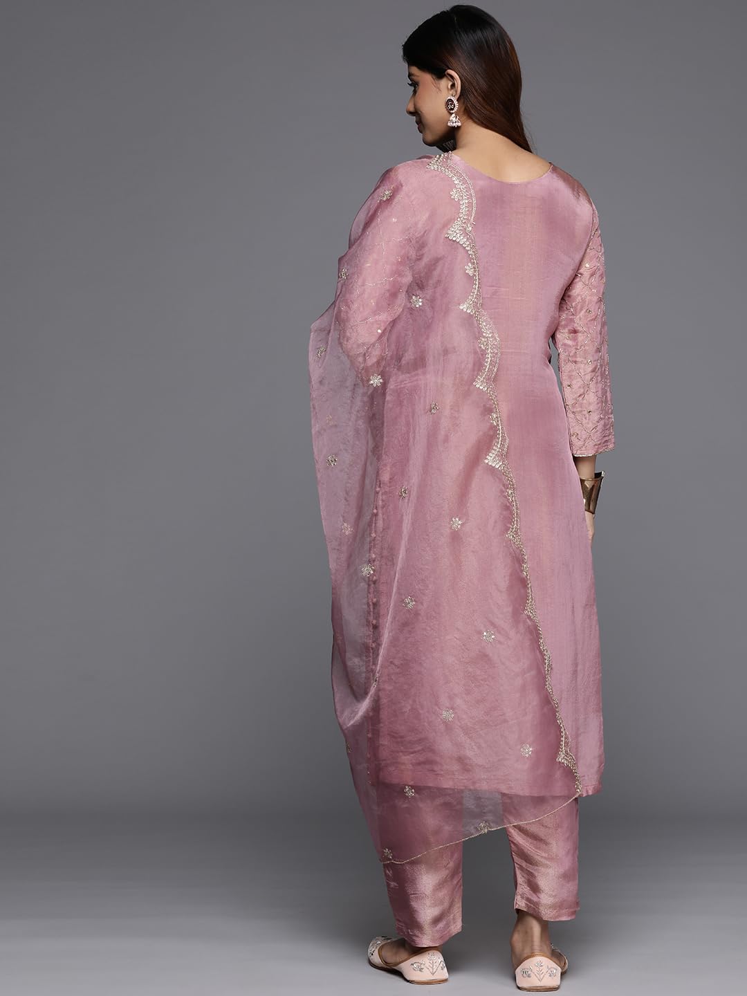 Varanga Women Beads and Sequins Embellished Kurta Paired with Bottom and Dupatta