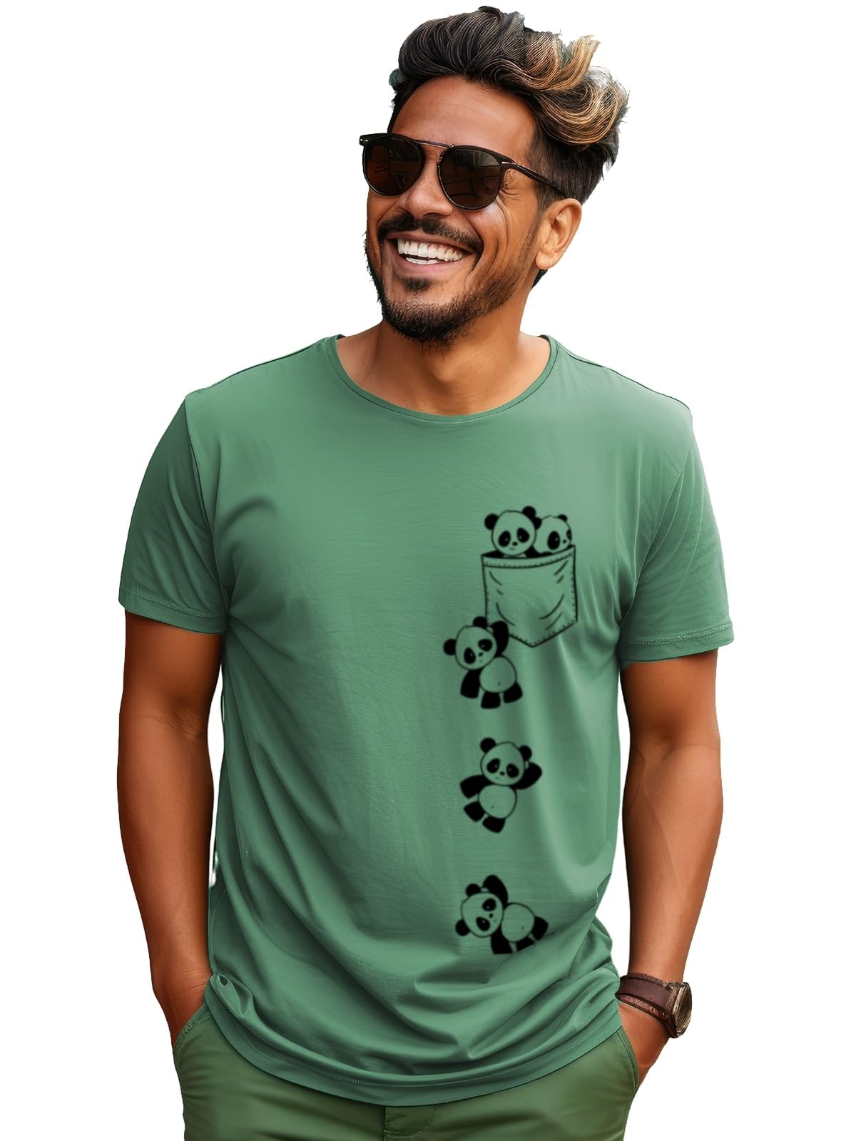 ADRO Tshirt for Men | Printed T Shirt for Men | 100% Cotton T-Shirt |Printed T Shirt | T-Shirts | RN24-POC