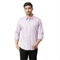 Thomas Scott Mens Checkered Slim Fit 100% Cotton Casual Shirt with Spread Collar and Long Sleeve