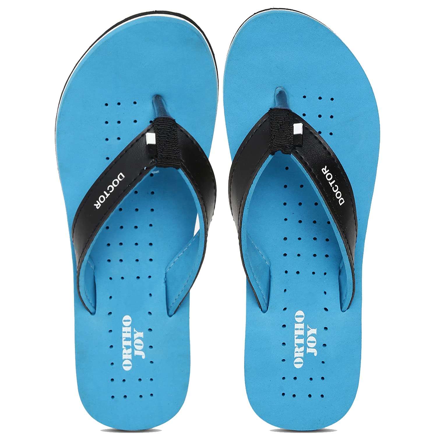 Ortho Joy Womens Doctor Orthopedic Mcr Slippers For Daily Use - Sea Blue