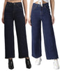 Kotty Women Flared High Rise Multicolor Jeans (Pack Of 2)