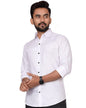 Besix MenS Cotton Solid Shirt With Spread Collared Full Sleeve Curved Hem Standard Tailored Fit Length | Shirts For Men Cotton