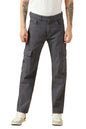 Dennis Lingo Mens Grey Cotton Relaxed Fit Mid-Rise Casual Jeans