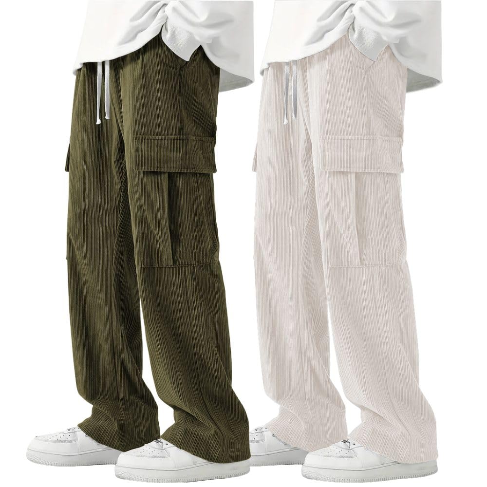 Greciilooks Cargo Joggers For Men  Cotton Loose Fit Utility Pants With 6 Pockets | Durable Outdoor & Hiking Trousers (Available