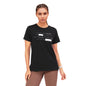 Enamor Womens Graphic Relaxed Fit T-Shirt (A301_Jet Black Dreams
