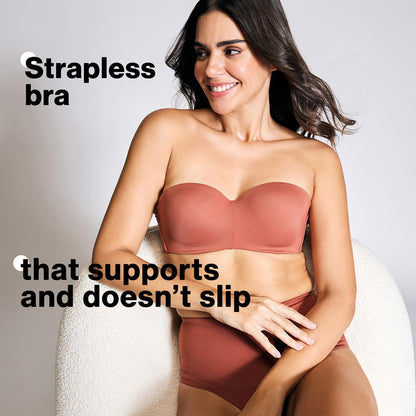 Nykd (Nyb027 Padded & Wired Ultimate Multiway Strapless Bra For Women | Anti Slip Bra With Seamless Neckline & Soft Detachable S