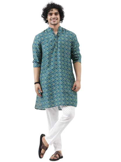 Om Sai Latest Creation MenS Kurta || Rayon Motif Printed Kurtas For Men || Stand Collar Neck With Full Sleeve Straight Kurta Fo