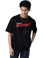The Souled Store Money Heist: We are The Resistance Men Oversized T-Shirts Black