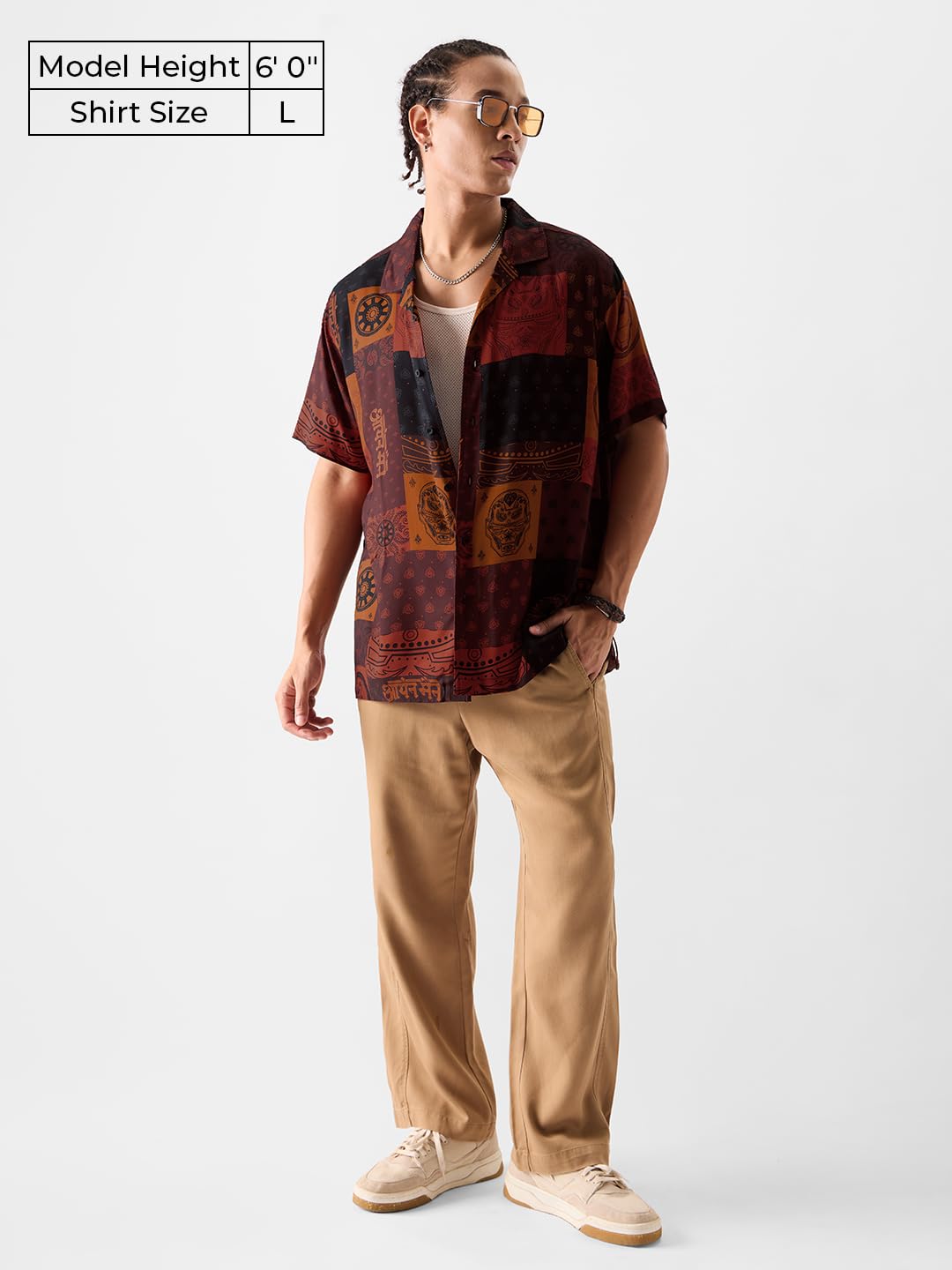 The Souled Store Official Iron Man: Pattern Men and Boys Short Sleeves Collared Neck Button Front Red All Over Printed Regular F