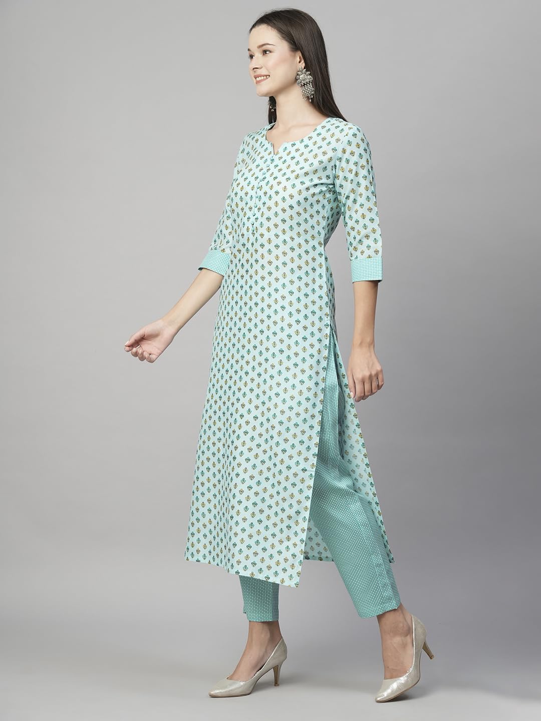 ANNI DESIGNER Cotton Women Casual Style Kurta & Pant