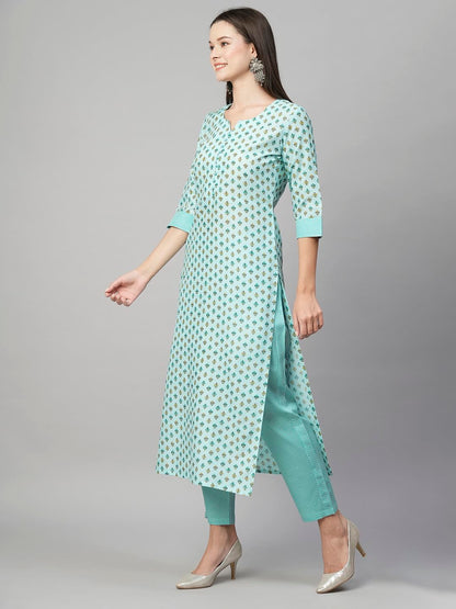 ANNI DESIGNER Cotton Women Casual Style Kurta & Pant