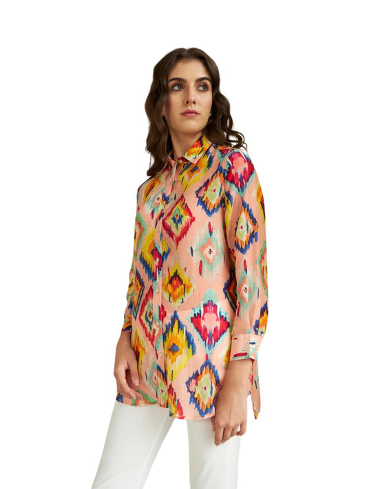 Leriya Fashion Printed Regular Fit Jeans Korean Trendi Western Tops For Women Stylish