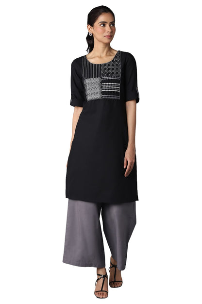 Aurelia Women's Cotton Blend Printed Regular Kurta & Palazzo