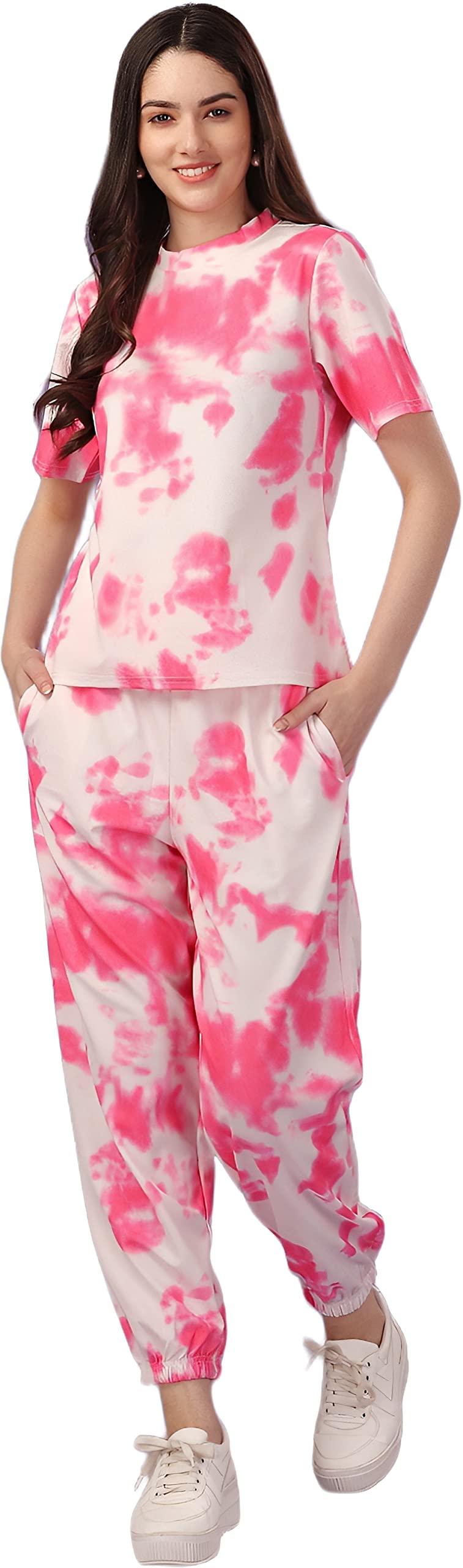 ELLITI Womens Night Suit Set for Women, Lounge Wear, Printed Top and Pyjama Set for Women Nightwear/Loungewear/Night Dress for