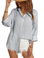 Indoprimo Striped Western Shirt For Women | Oversized Stylish Shirt Tops For Women