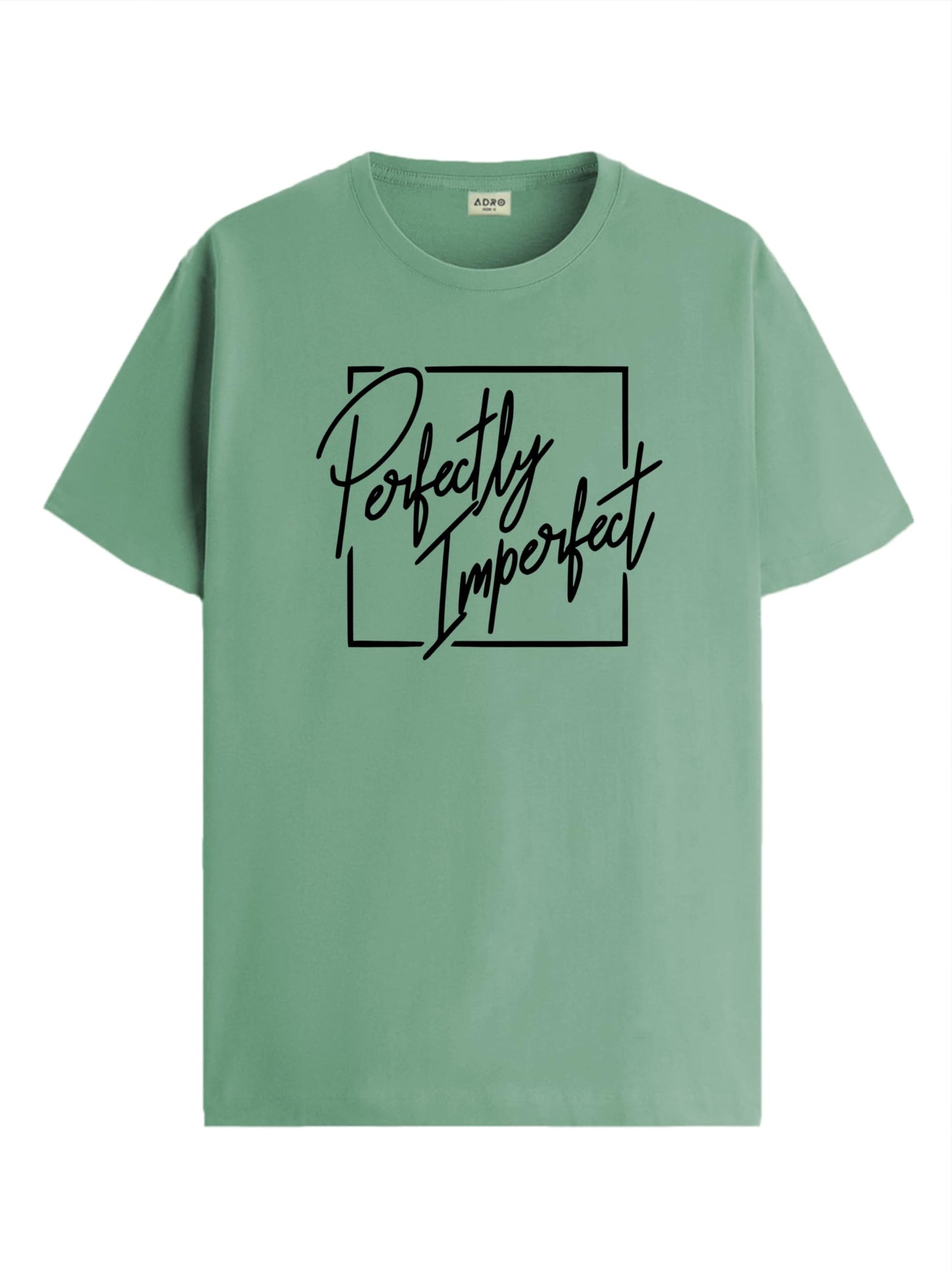 ADRO Mens Printed T Shirt - Premium Cotton Graphic Printed Tshirt - Pista T-Shirt - RN24-FECT-PT
