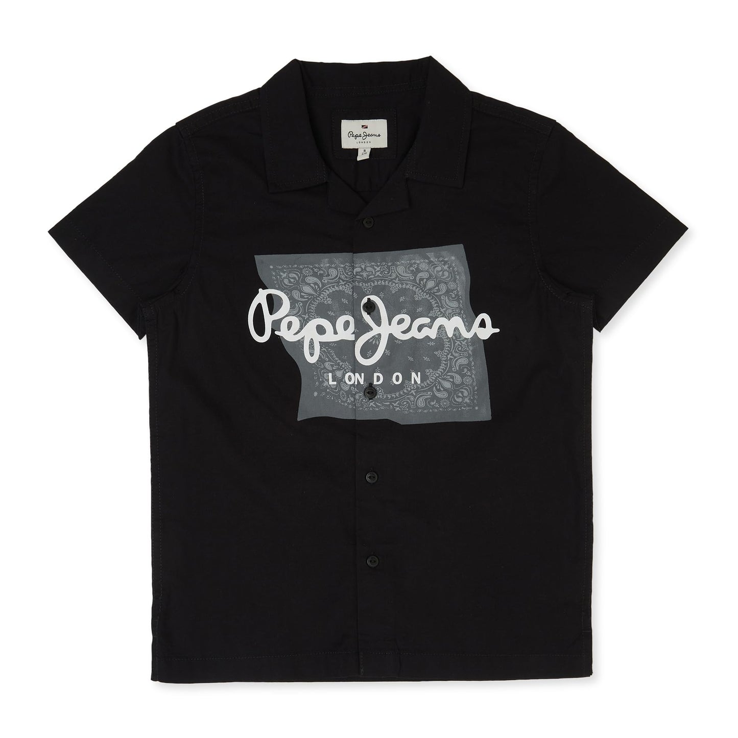 Pepe Jeans BoyS Regular Fit Shirt (Pb30239099912_Black
