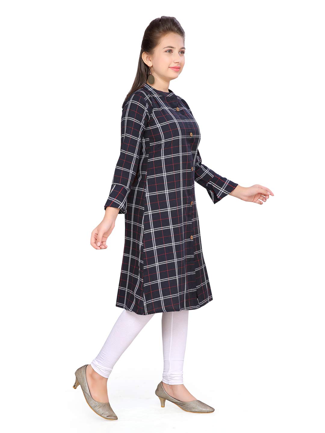 Aarika Girl's Cotton Solid Regular Kurti Legging