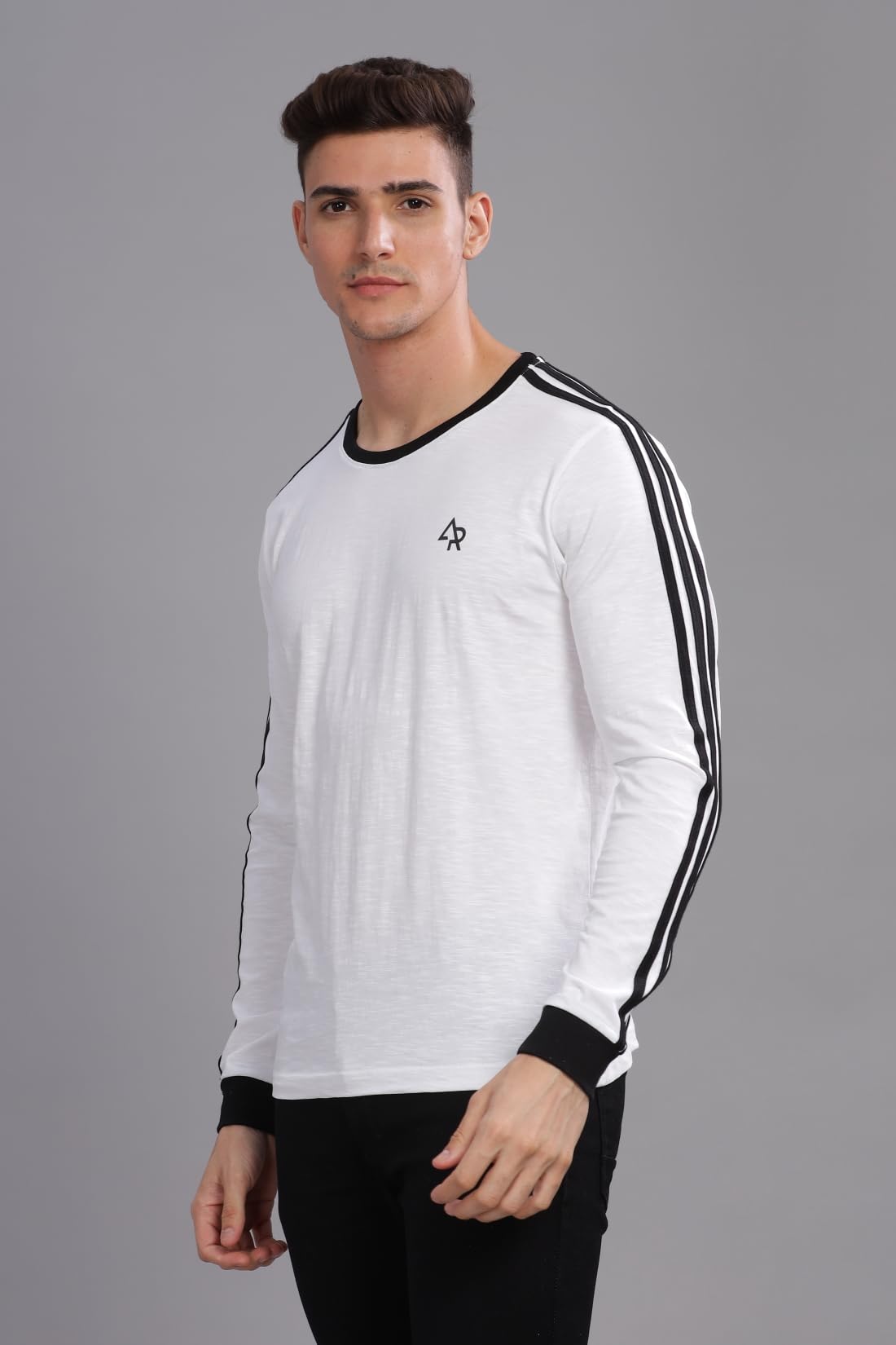 ADRO Full Sleeve Tshirt for Men | Full T Shirt for Men | 100% Slub Cotton Tshirt | Full Sleeve T-Shirt | Mens Full Sleeves T Shi