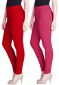 Lyra Cotton Premium Churidar Leggings For Women (Pack Of 2)