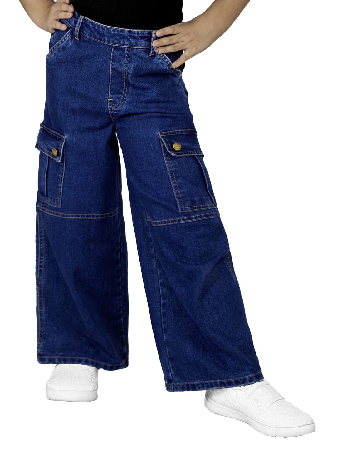 Naughty Ninos BoyS Regular Casual Pants (Nnb0002Pnt_Dark Blue
