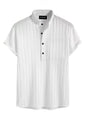 Deelmo MenS Regular Fit Solid Pattern Polyester Blend Shirt With Spread Collar Half Sleeve And Standard Length | Shirt For Man