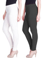 Lyra Cotton Premium Churidar Leggings For Women (Pack Of 2)