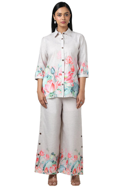 Soch WomenS Linen Co-Ords Set (Fws5Ks10700A_Beige
