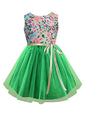A.T.U.N. (ALL THINGS UBER NICE) Girls Embroidered Birthday Party Frock Dress
