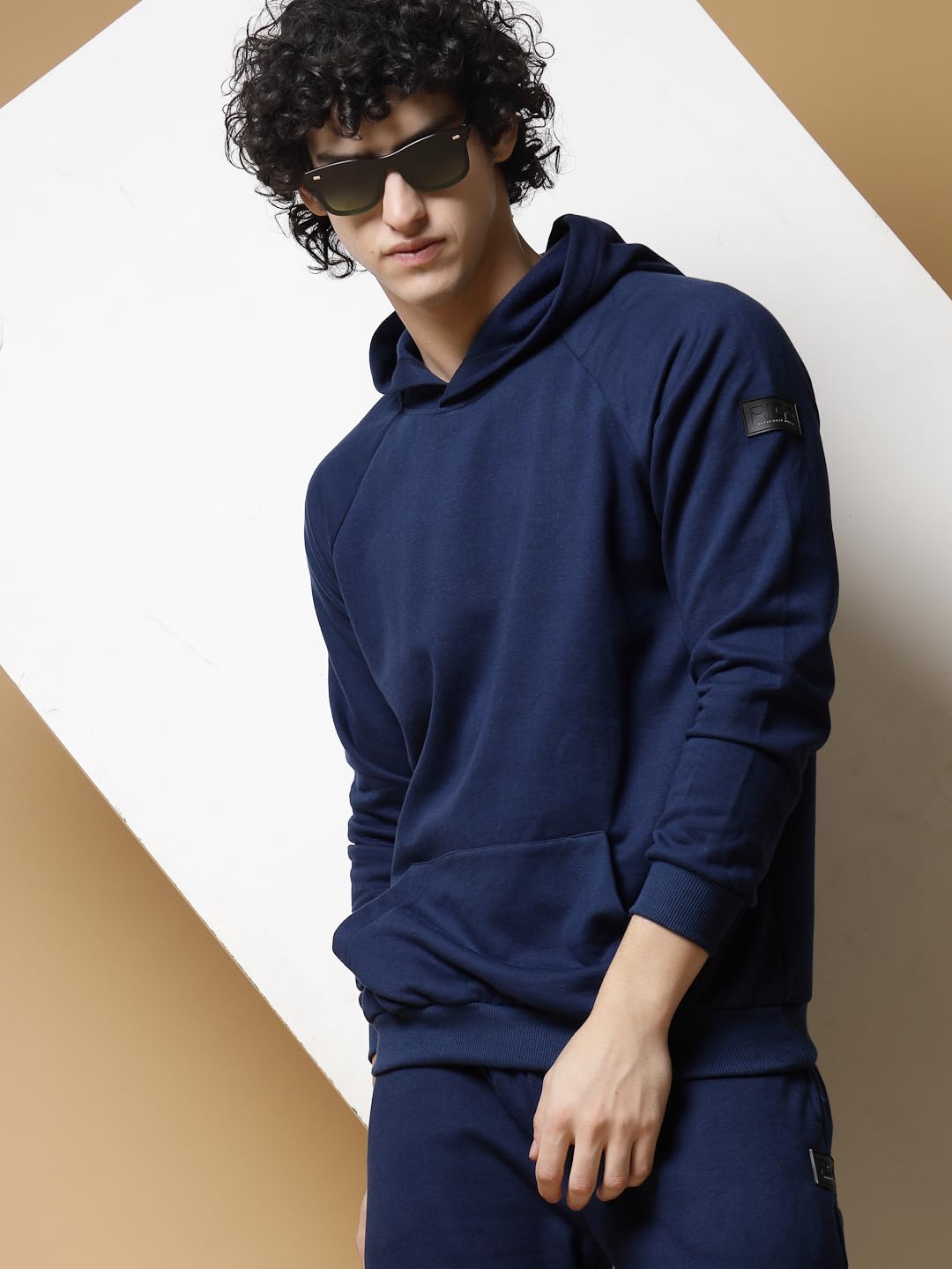 Rigo Cotton Fleece Full Sleeves Oversized Co-ord Set for Men | Printed Hooded Track Suit Set for Men