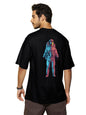 Bewakoof Mens Universal Astro Graphic Printed 100% Cotton T-Shirt - Oversized Fit, Round Neck, Half Sleeves