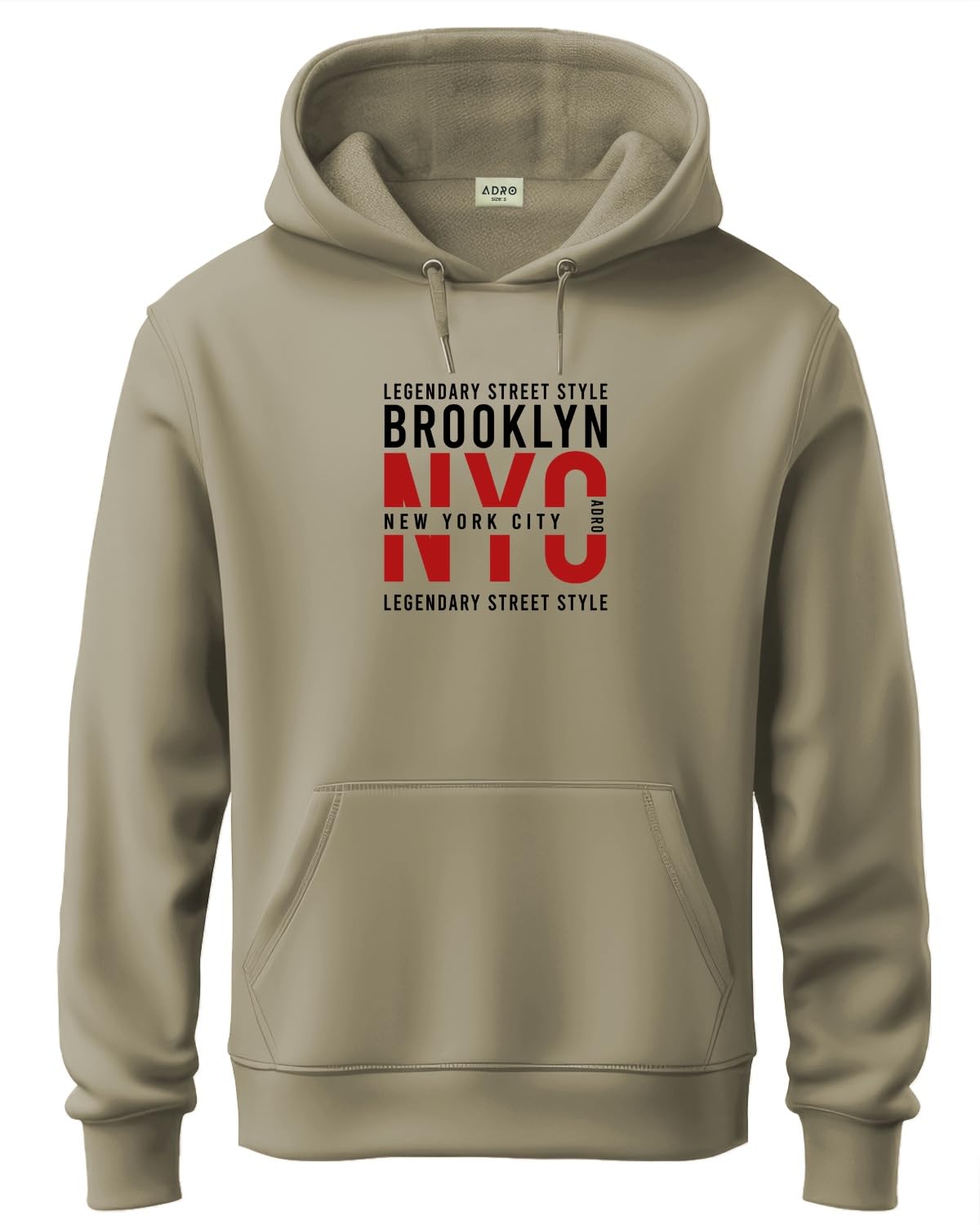 ADRO Hoodies for Men | Printed Regular Fit Hoodie | Cotton Hoodie | Mens Hoodies | Sweatshirt for Men | Hooded Hoodie | H24-NYC-