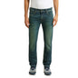 Pepe Jeans MenS Tapered Jeans (Pm207786A191_Dark Green Used_Mid Indigo Blue