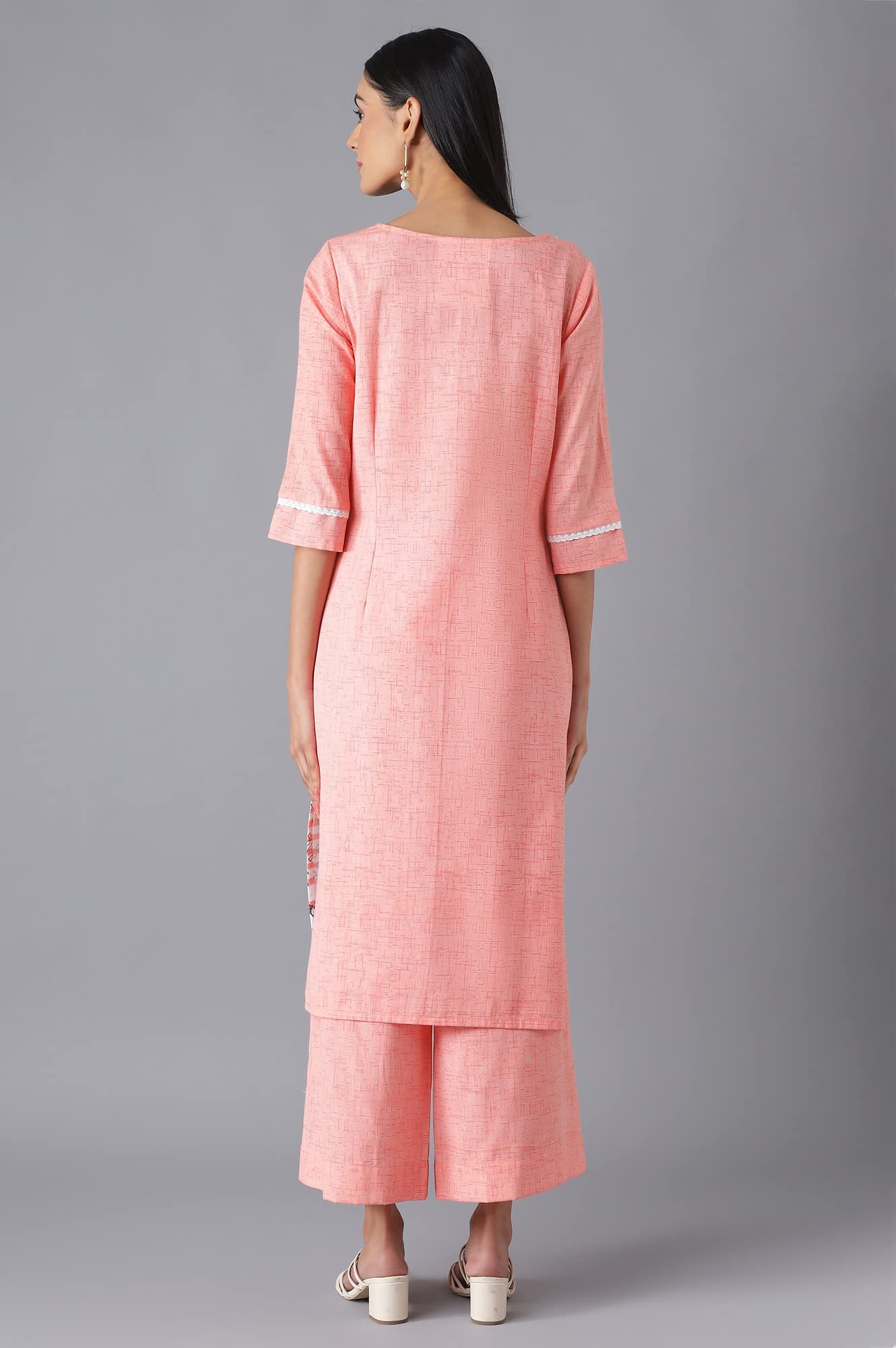 Aurelia Women Floral Print Viscose Kurta Set with Trousers